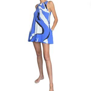 Lycra Halter Mini Dress with Pockets- Size S